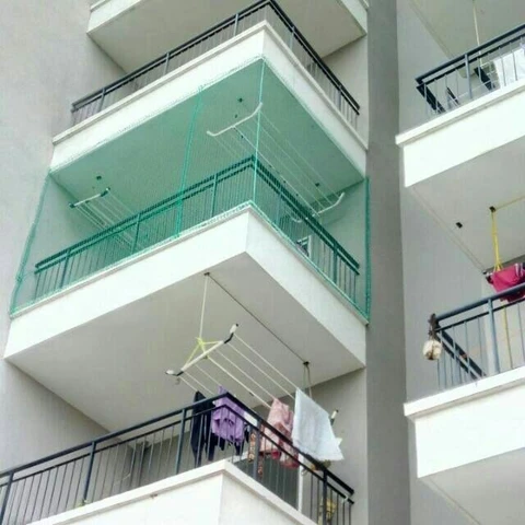 Duct Area Safety Net installed in a Bengaluru home